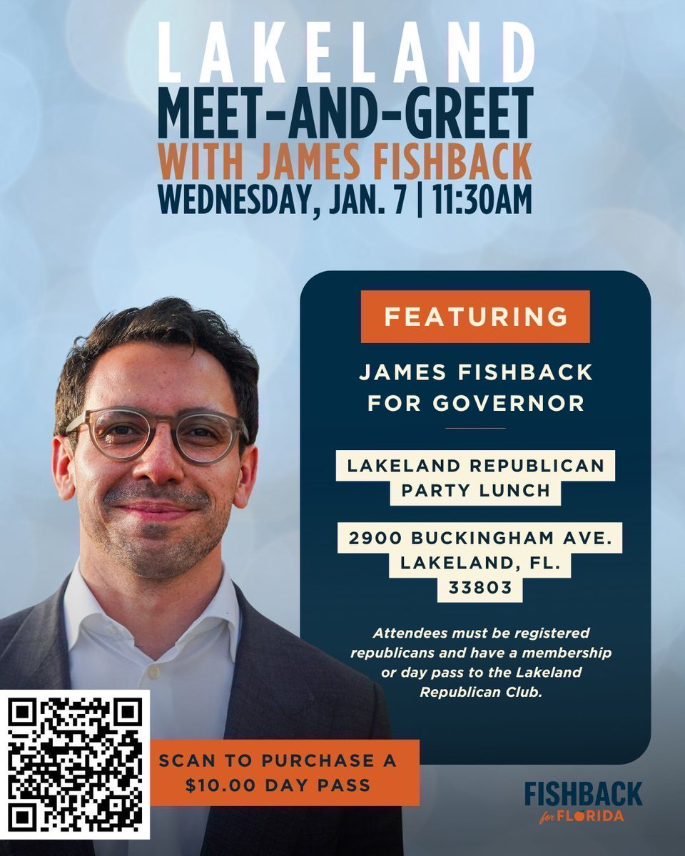 Fishback at meet and greet with Florida voters