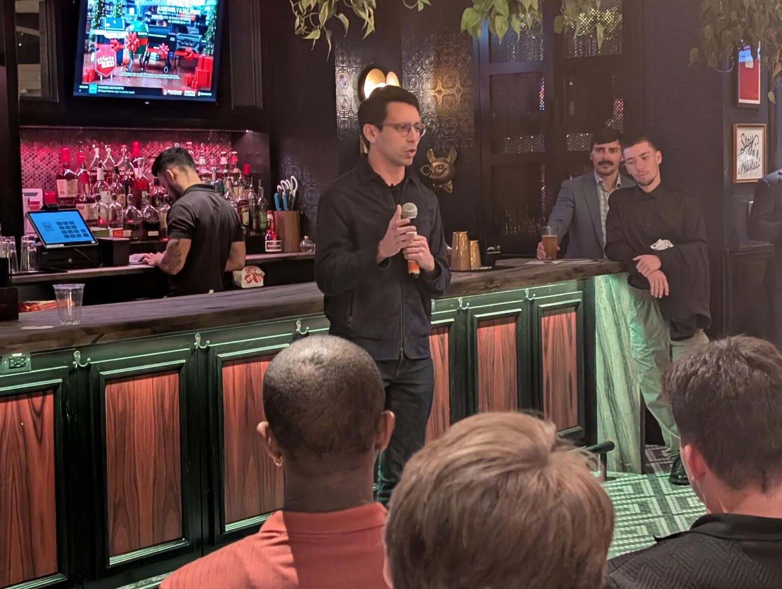 James Fishback speaking at Tampa Bay Young Republicans